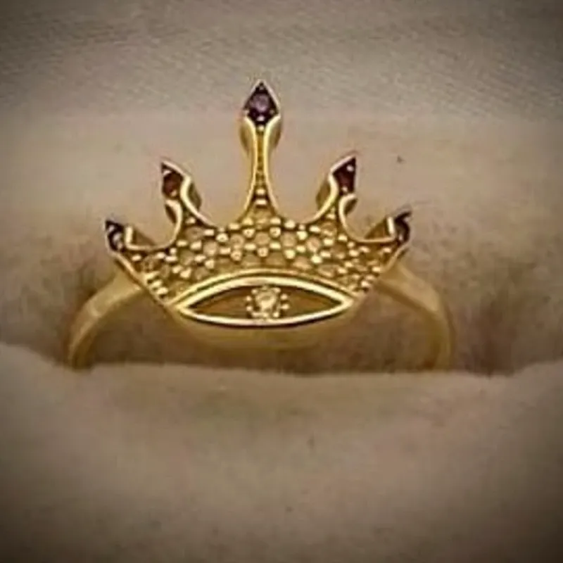 Anillo Original 10K Signo de Rolex en Relieve