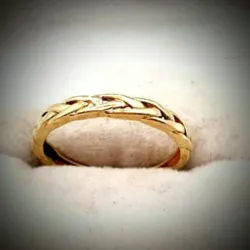 Anillo Original 10K Trenzado Sencillo