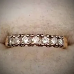 Anillo Original 14K Con Brillantes