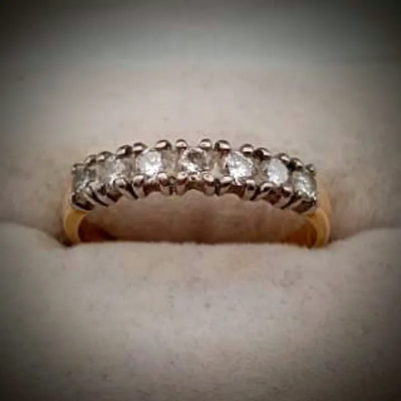 Anillo Original 14K Con Brillantes