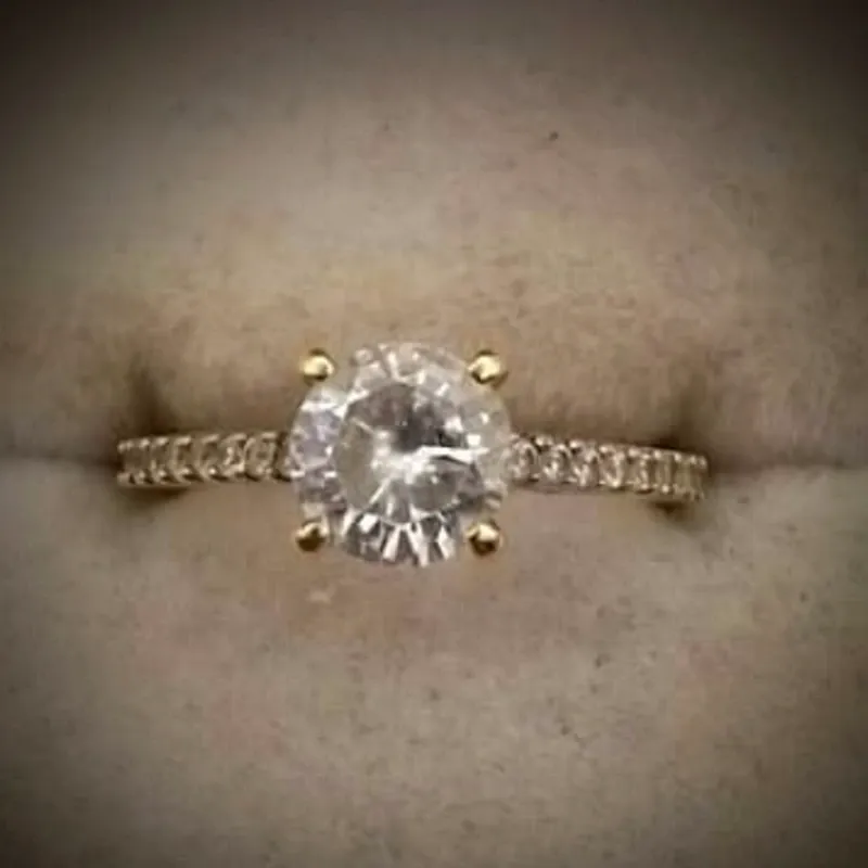 Anillo Original 14K Una sola pieza Exclusiva Moderno