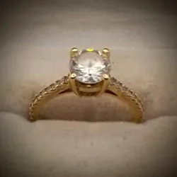 Anillo Original 14K Una sola pieza Exclusiva Moderno
