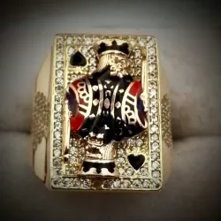 Anillo Volumen Estilo Carta