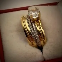 Anillos Originales 10K De compromiso Doble Exclusivos