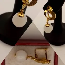 Aretes Exclusivos Colgantes Con Perlas