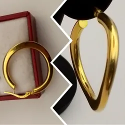 Argollas circular con ondas