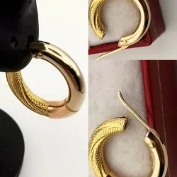 Argollas Combinadas Trioro Nevadas y Lisas