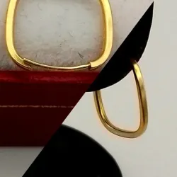 Argollas cuadrada con cierre africano