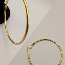 Argollas lisas de tubo fino número 7