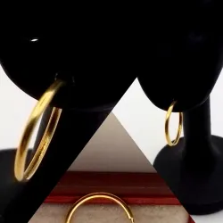 Argollas Lisas Macizas de Tubo Fino