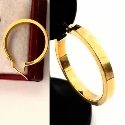 Argollas Lisas Rectangulares Lindas