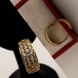 Argollas Macizas Con Circones Y Lisas