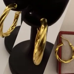 Argollas Originales 18K Torcidas Número 2