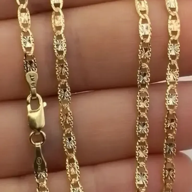 Cadena eslabón Valentino trioro