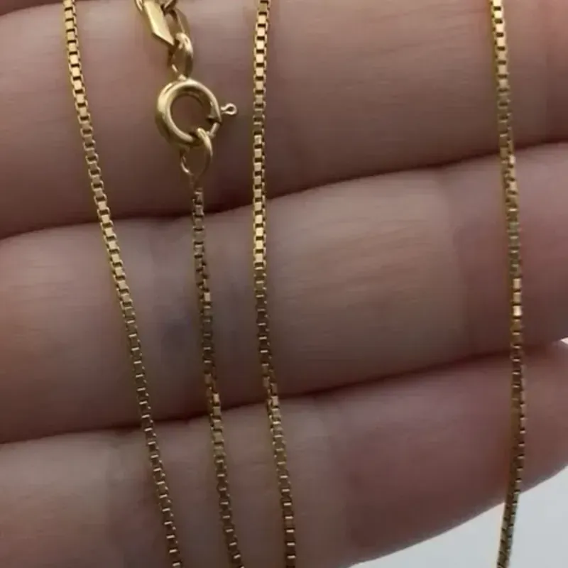 Cadena corta de eslabones venecianos