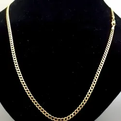 Cadena Maciza Eslabón Pegado Barbada