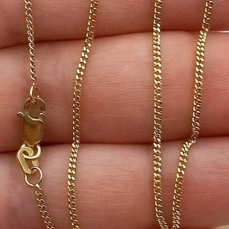 Cadena Martillada Maciza Corta