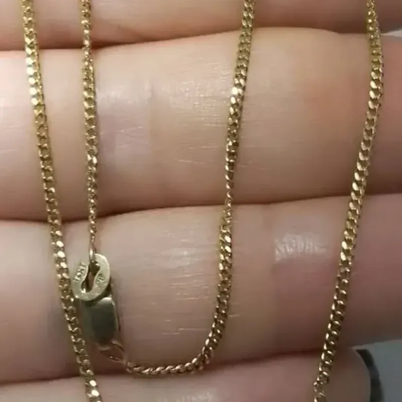 Cadena Martillada Maciza Corta