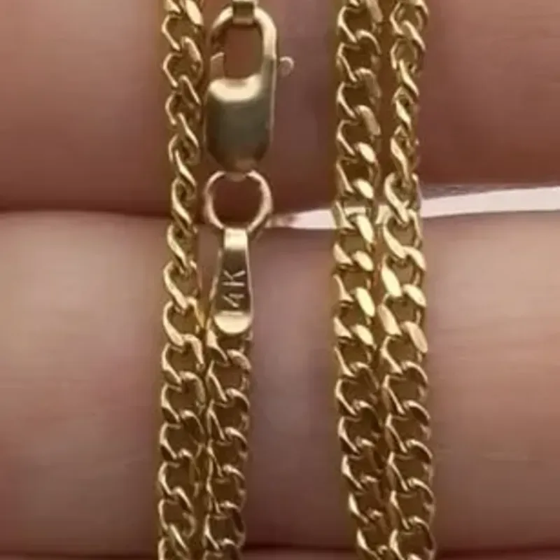 Cadena Martillada Maciza Modelo Cubana