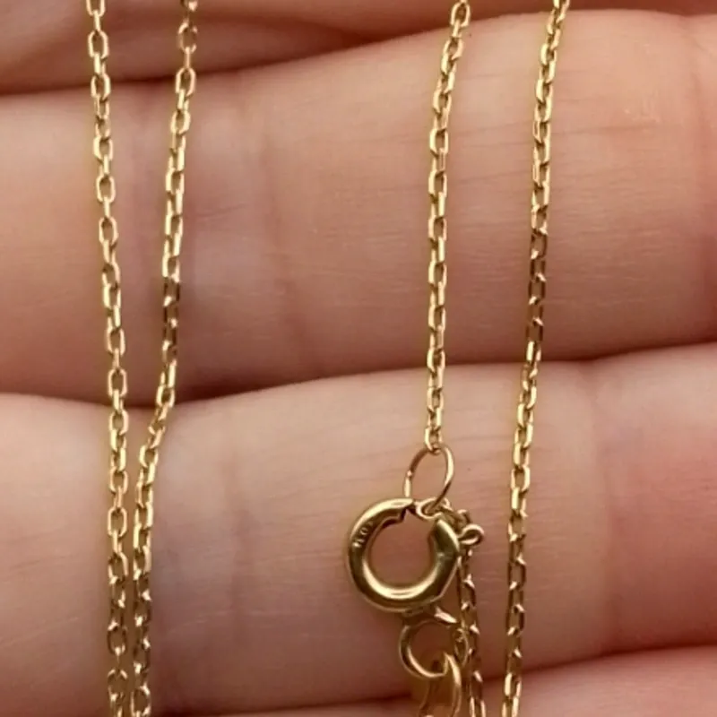 Cadena Sencilla Con dije Corazón Azul Exclusiva Ajustable