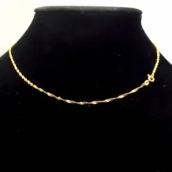 Cadena Torcida Maciza Trenzada Corta