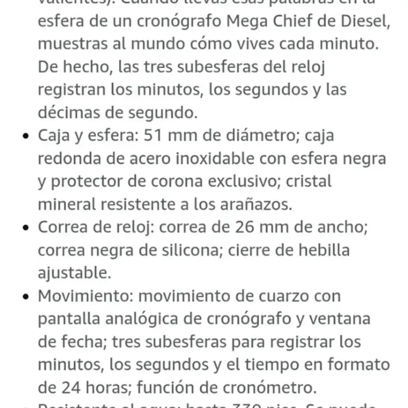 DIESEL Original Negro Silicona DZ4378 - 112003