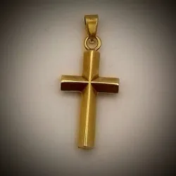 Dije Crucifijo Liso Triangular