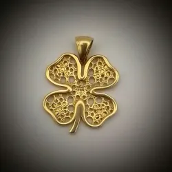 Dije de Flor en Relieve calado