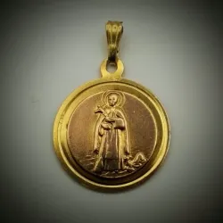 Dije de medalla con angel de la muerte