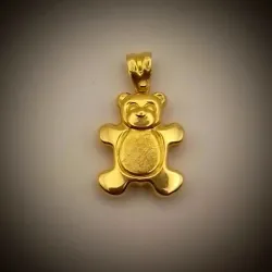 Dije en Relieve Con Volumen de Un Osito