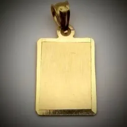 Dije Forma De Chapa o Pergamino Liso Sin Nombre