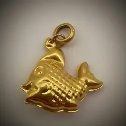 Dije Forma de Pez con volumen