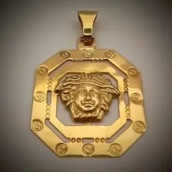 Dije Grande Exclusivo Versace Macizo