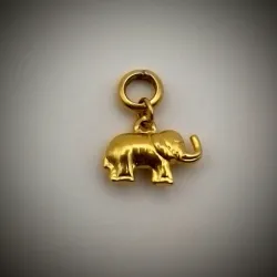 Dije Original 14K en relieve forma de un Elefante