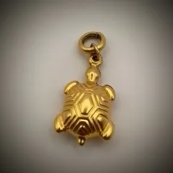 Dije Original 14K Forma de un Jicotea de Uba en Relieve