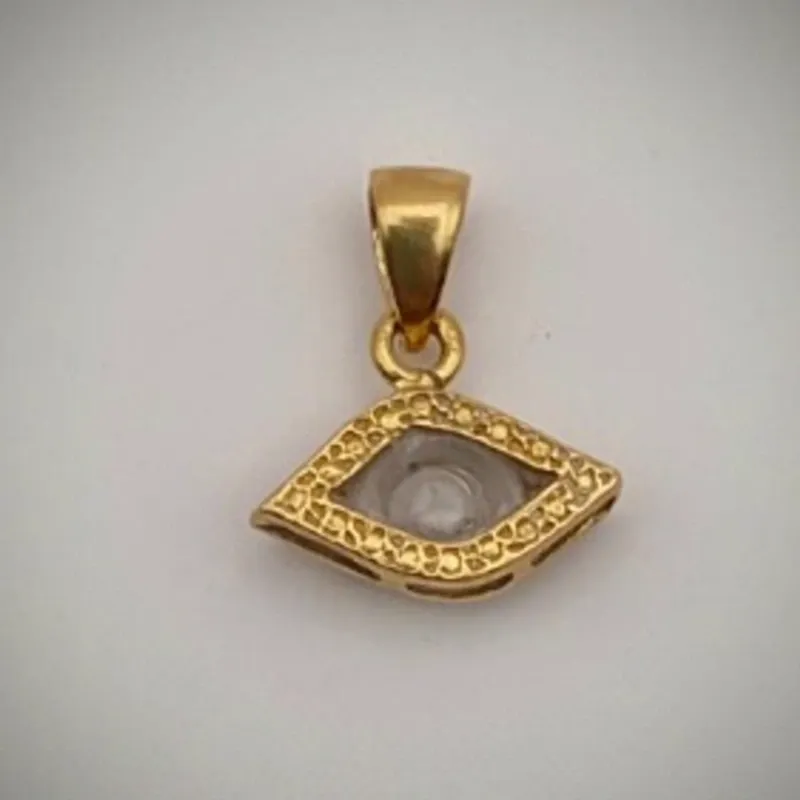 Dije Original 18K Exclusivo Forma de Ojito