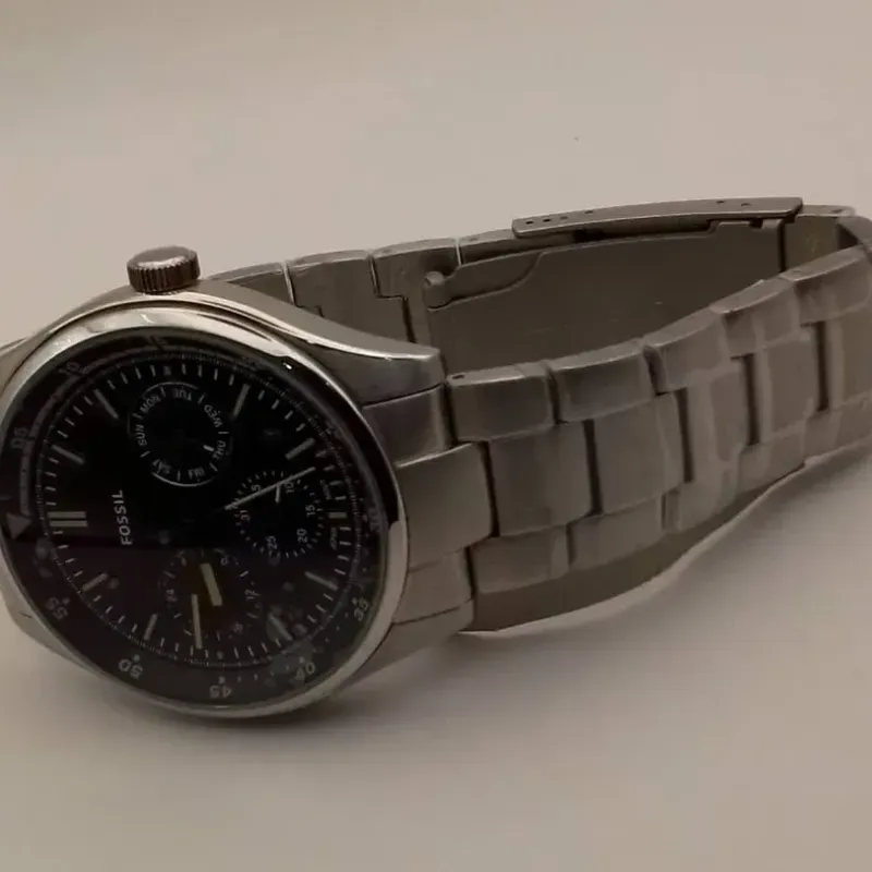 Fossil Original Tricompas De Hombre Plateado FS5575