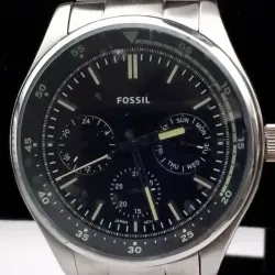 Fossil Original Tricompas De Hombre Plateado FS5575