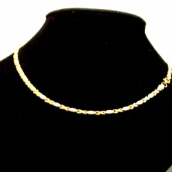 Gargantilla Combinada Oro Blanco y Amarillo