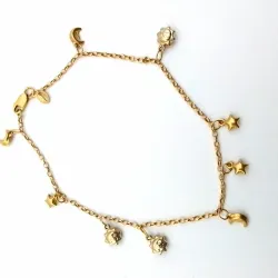 Guillo con sol,luna y estrellas 14K