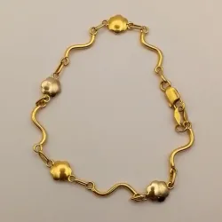 Guillo Mano Exclusivo Macizo Combinado con Oro Blanco y Amarillo