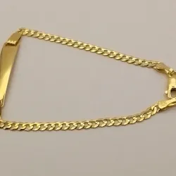 Guillo Niño Con Chapa Lisa 14K