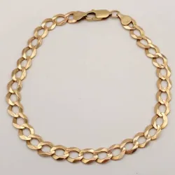 Guillo Original 14K Macizo mide de largo 23.8 cm y posee cierre de langosta