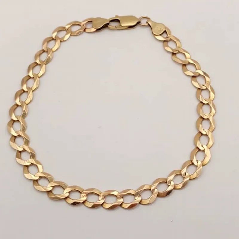 Guillo Original 14K Macizo mide de largo 23.8 cm y posee cierre de langosta