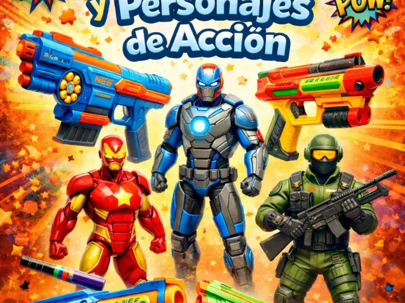 Pistolas de juguetes y kits de personajes de accion 