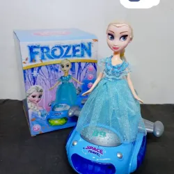 ❄️Elsa de Frozen sobre bote espacial. 🚀