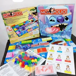 JUEGO MONOPOLY JUNIOR IMPORTADO TEMÁTICA STITCH💙