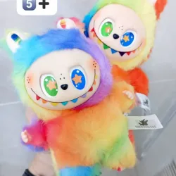 LABUBU LLAVERO ARCOÍRIS OJOS DE ESTRELLAS🌈 🤩