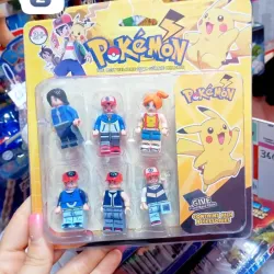 SET  6 PERSONAJES CON ACCESORIOS POKEMON