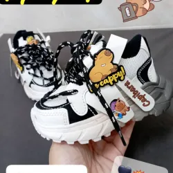 TENIS CORTE BAJO CAPIBARA BLANCO Y NEGRO